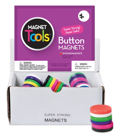 Dowling Magnets Button Magnet Display, PK40 711D